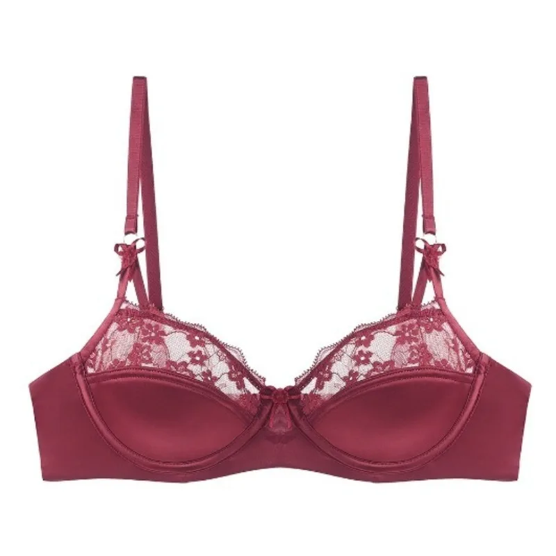 هدية ملابس داخلية مثيرة لعيد الميلاد لعام 2026 للنساء، مجموعة حمالة صدر رافعة لتخسيس الصدر الكبير ومضادة للترهل، قطن رومانسي من الدانتيل MOYISU