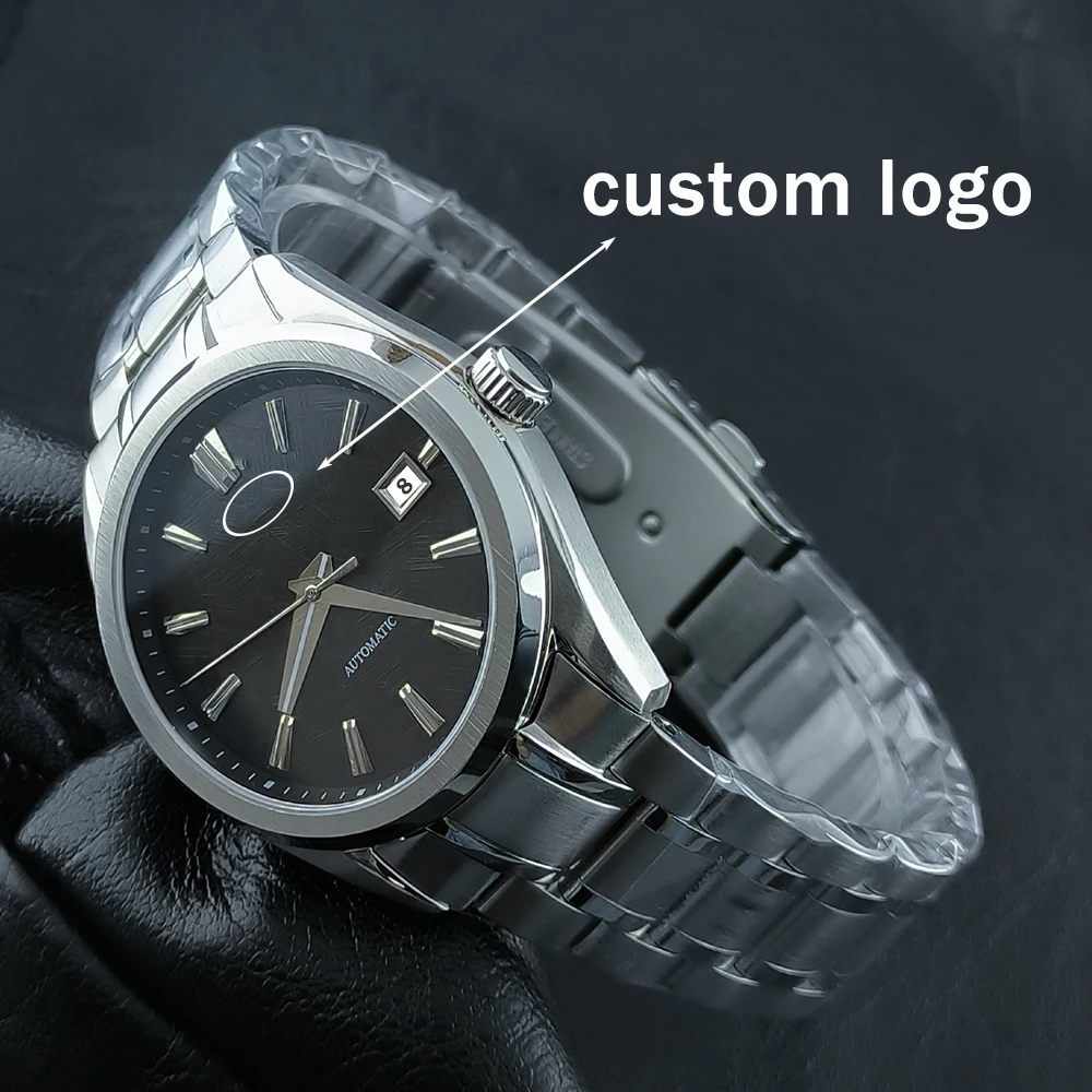 NH35 Watch 39mm Men's Stainless Steel Watch Automatic Watch Sapphire Glass Custom LOGO Suitable for NH35 Movement Accessories