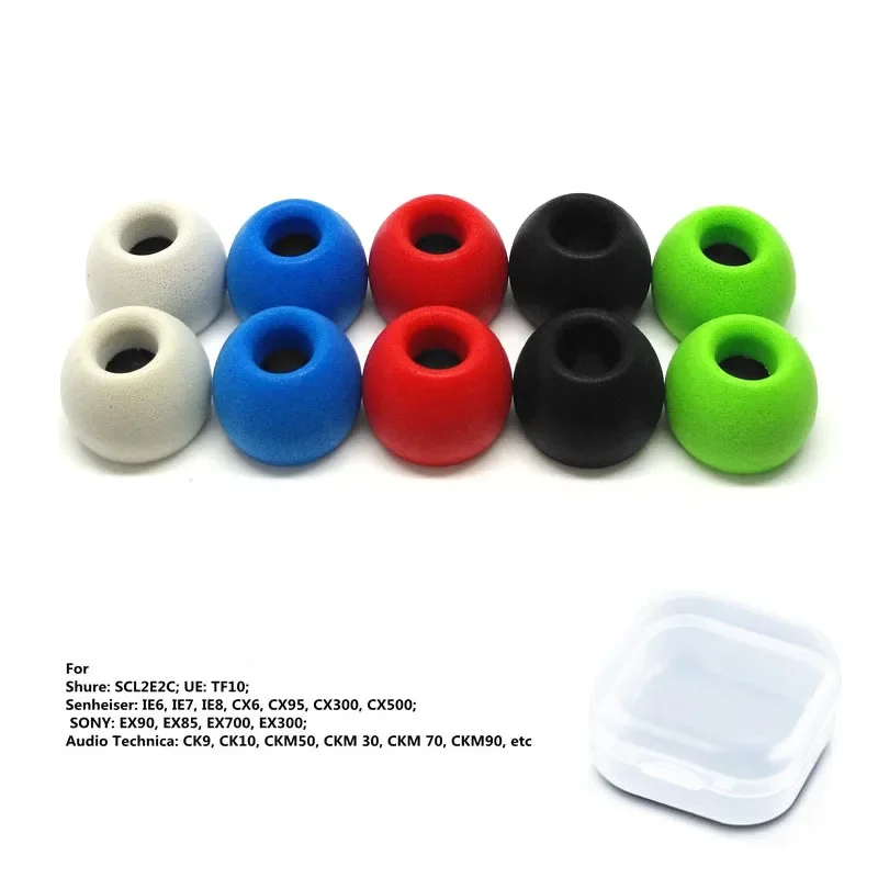 

3 Pairs TS400 Eartips 4.9mm (L M S) Memory Foam Ear Tips For TWS In-Ear Earphones Soft and Easy-to-Replace Earmuffs Accessories