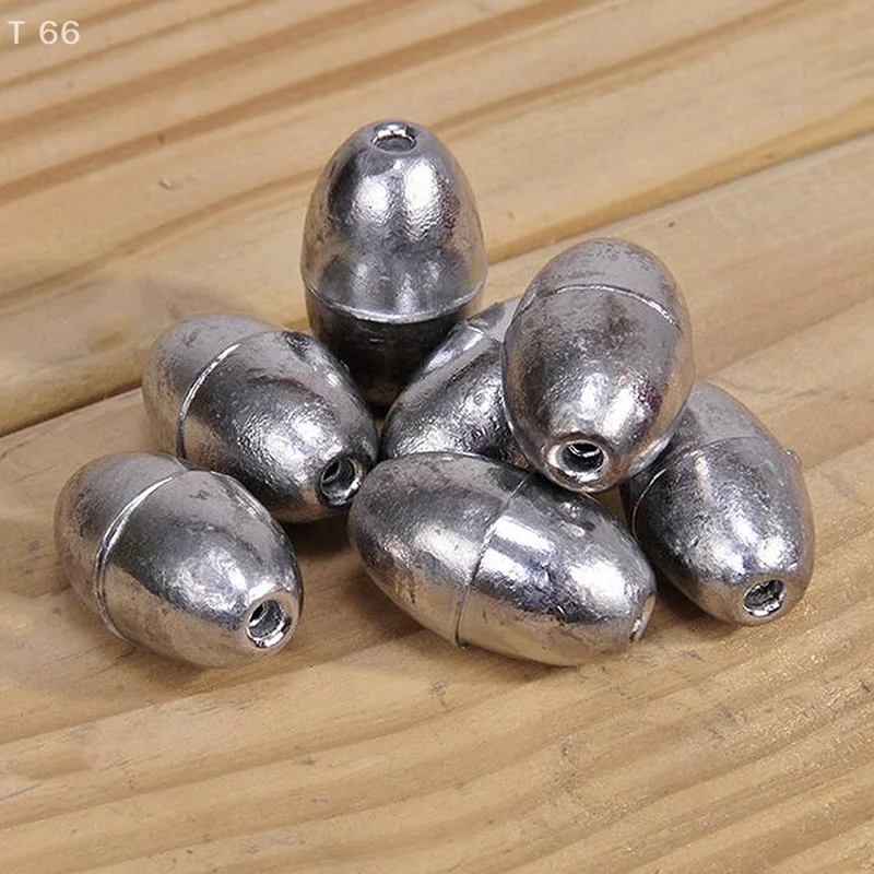 Olive Drop Shot Sinkers, 100 Pcs 5