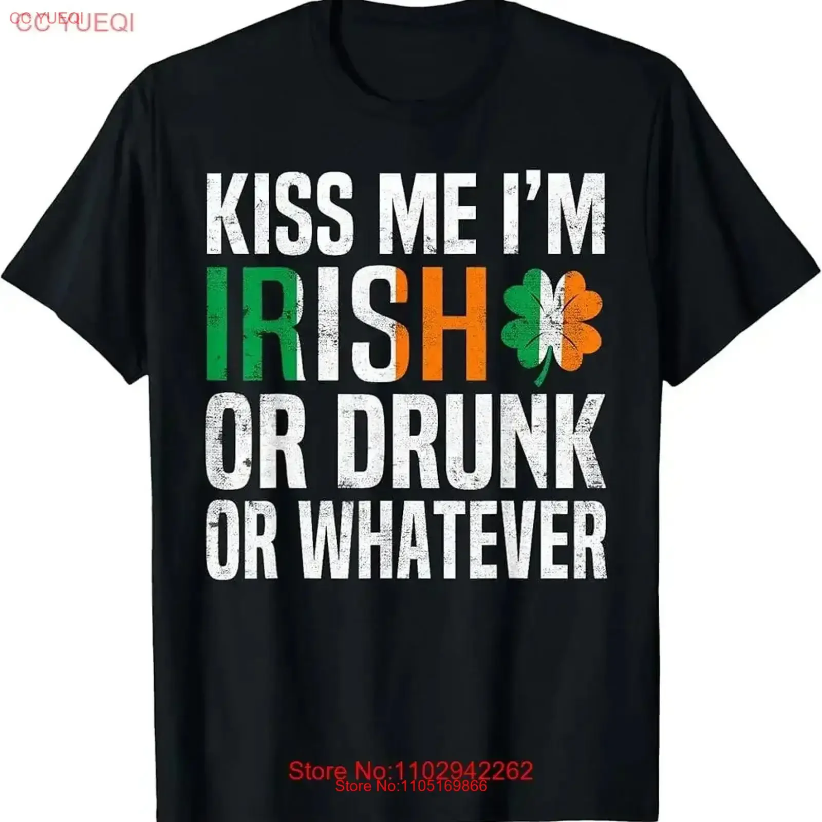 Kiss Me Im Irish Or Drunk Whatever Funny St Patricks Day T Shirt vintage Washed designer clothes Versatile vintage Washed