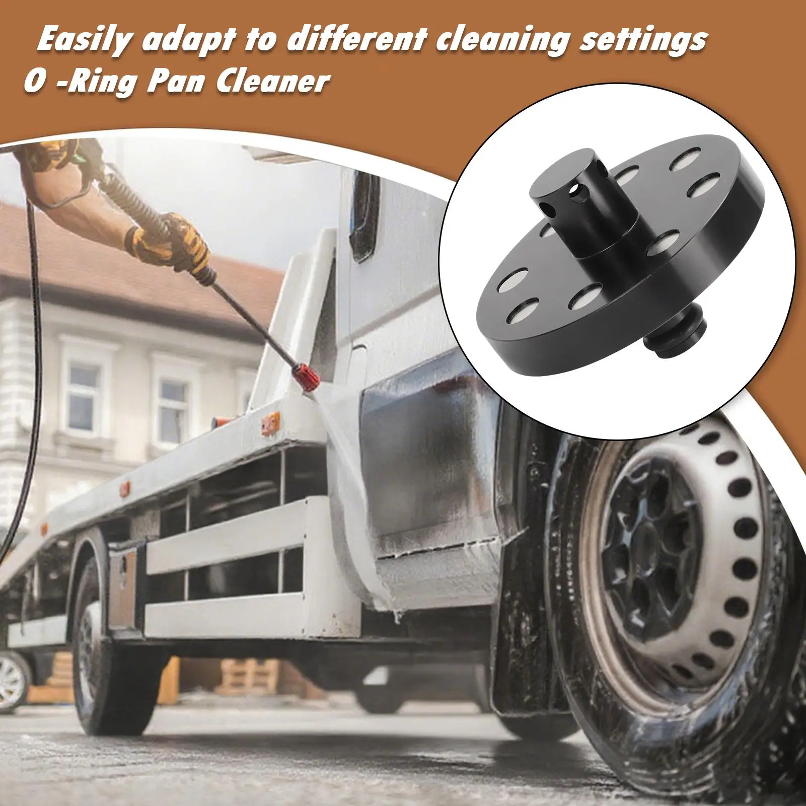 Odkurzacz do podwozia z obrotową szczotką - szybkozłączka do myjki ciśnieniowej do ciężarówek, SUV-ów i samochodów, do usuwania soli i błota.