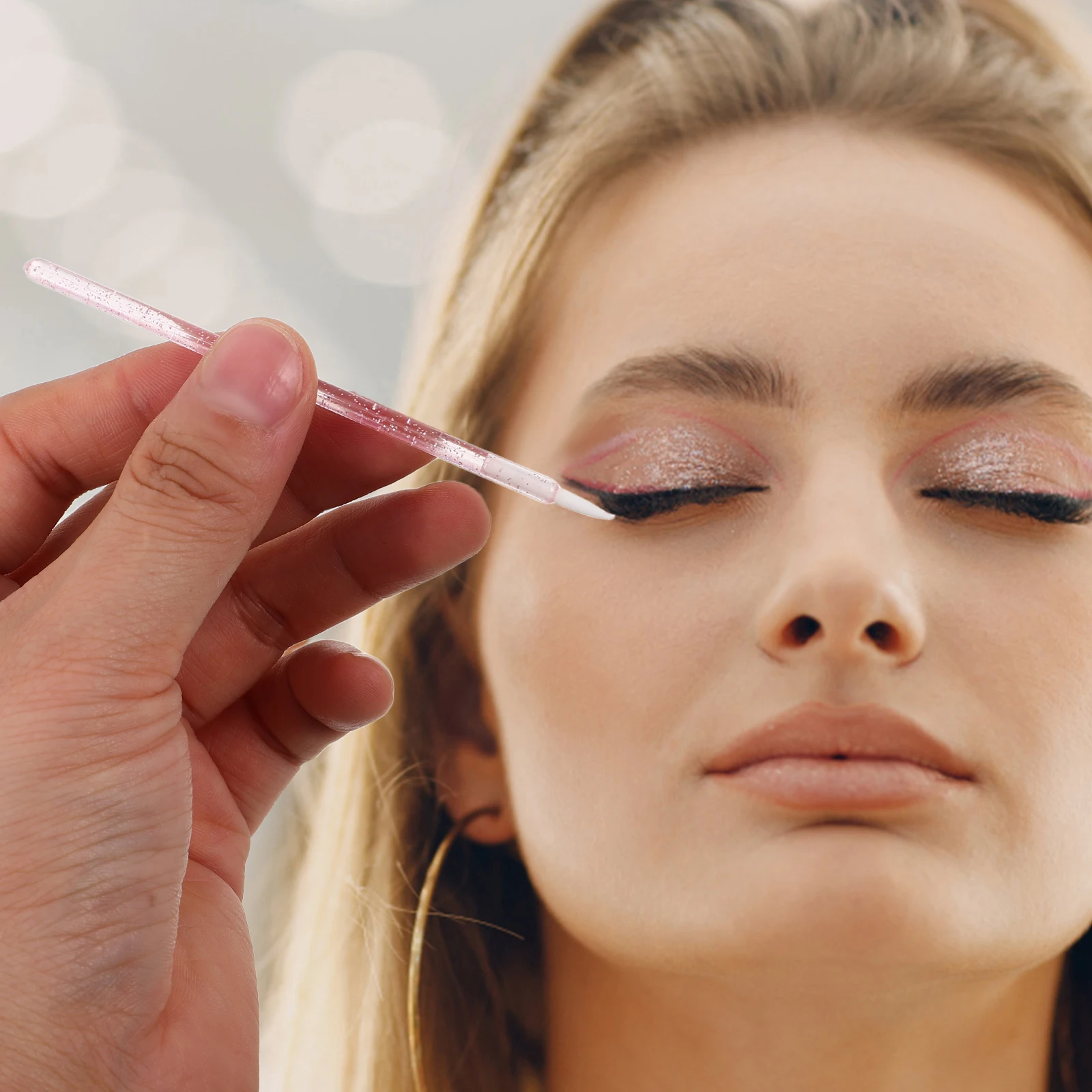 

Eyeliner Brush Eyeshadow Applicators Disposable Makeup Brushes Precision Softness Multi Use Tool