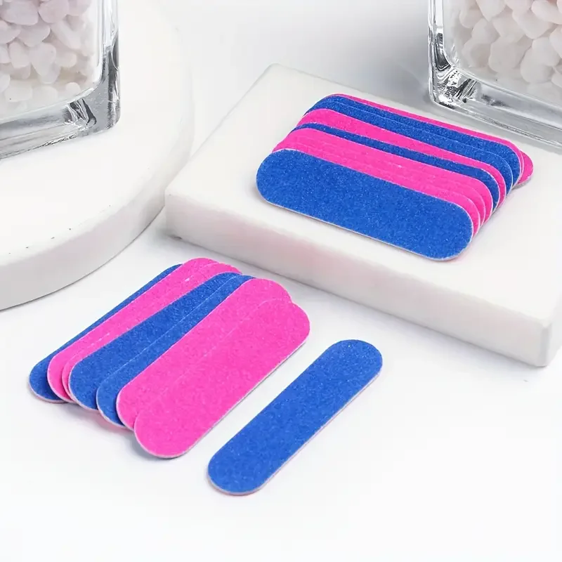 Doppelseitige Nagelfeilen Mini Holz Schleifpuffer Block Set für Gelpoliermittel Maniküre Pediküre Salon Professionelle Nail Art Tools – Detail 5