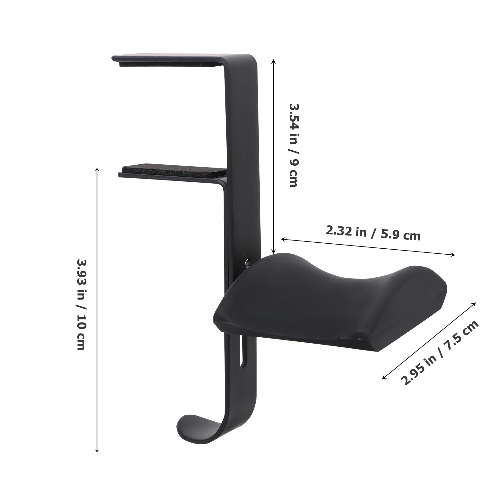 

Sturdy Headphone Stand Adjustable Metal Headset Holder for Computer Table Mounting Easy Assembly for Home Office Gaming Setup Pc