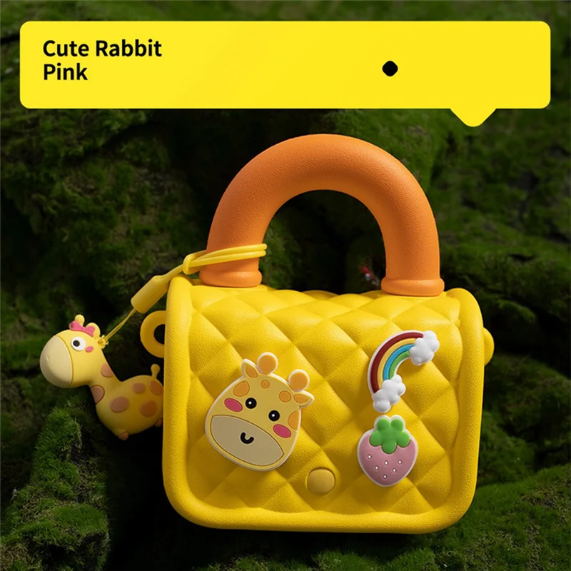 

Dependable-Multifunctional Children's Camera Bag Portable Cute Handheld Coin Purse Camera Replacement Parts Accessories Yellow