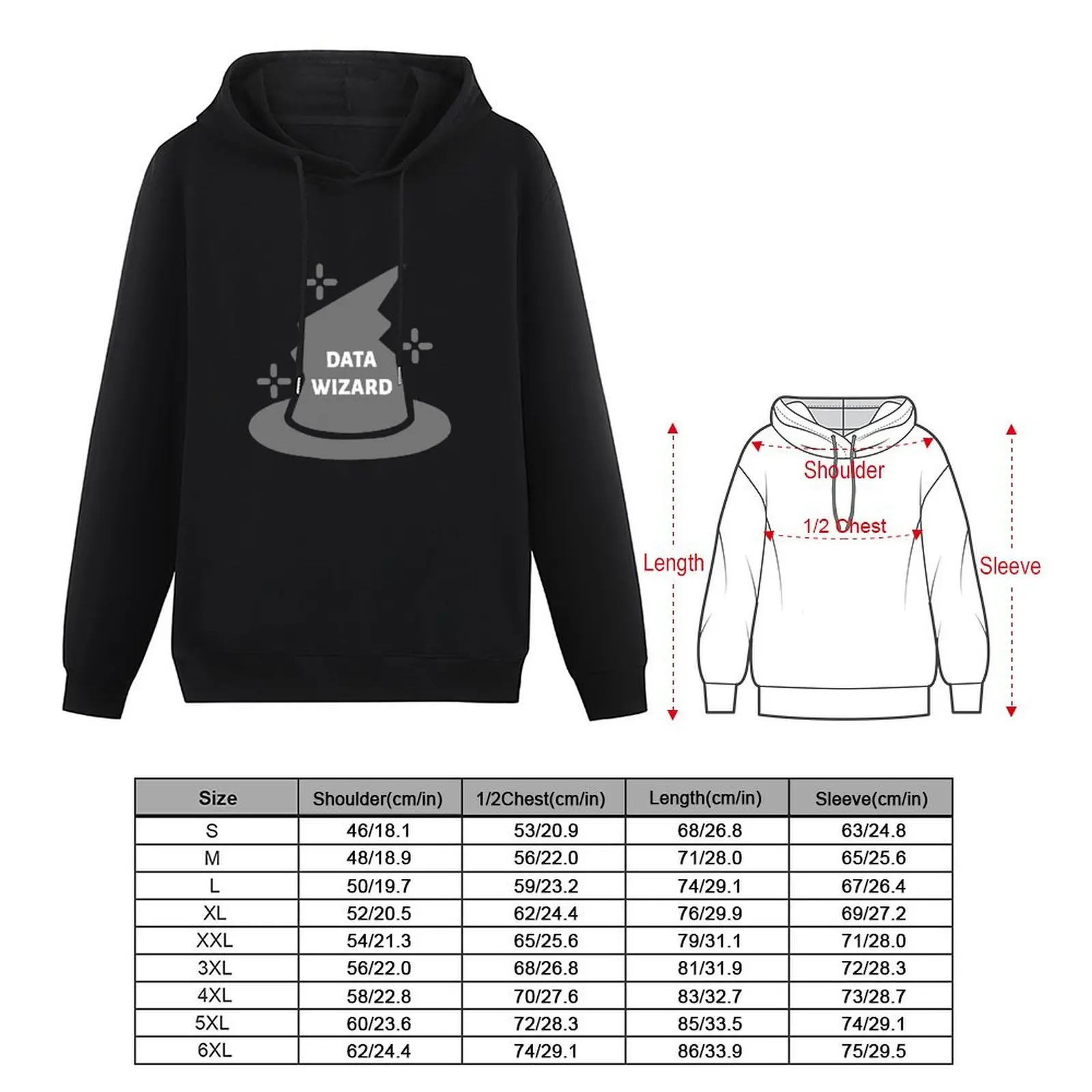 data wizard Hoodie graphic t shirts men autumn men's coat men's clothing mens hoodie