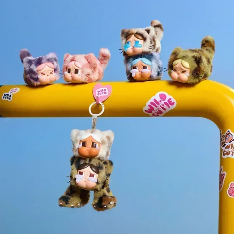 POP MART CRYBABY wild but cutie Series Vinyl Plush Pendant Blind Box Action Figure Guess Bag Ornament Figurines Dolls Model Gift