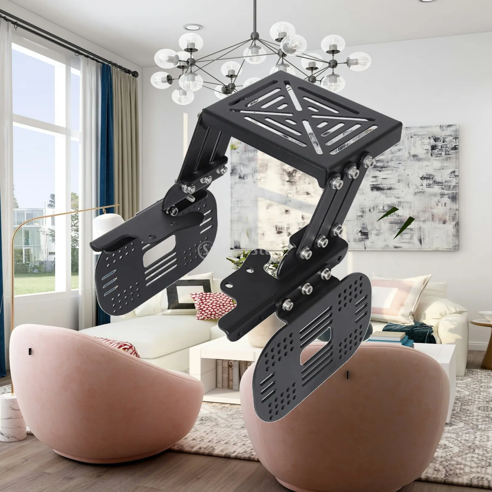 Rear Luggage Rack Bracket Heavy Duty Luggage Rack with Mounting Hardware Motorcycle Tail Platform Versatile Secure for Commuters