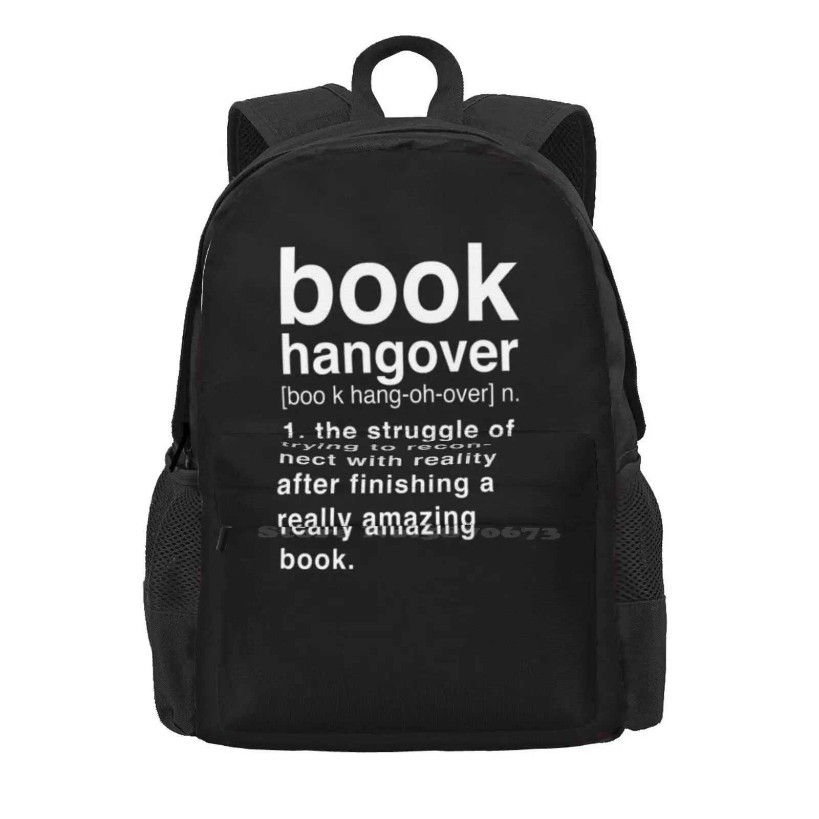 Черный книжный Hangover, хит продаж, рюкзак, модные сумки, книги, фандомы, книги, влюбленные, текст, черный