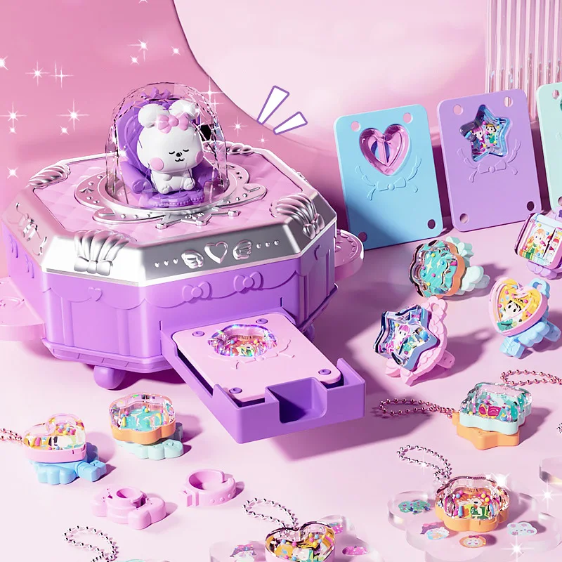 DIY Making Jewel Rings Magical Kit for Girl Supplies Bead Handmade
