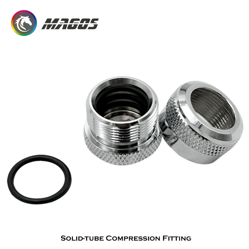 G1/4'' Anti-drop Hard Tube Compression Fittings For OD14mm Acrylic PETG Frosted Pipe,PC Water Cooling Connector Adapter