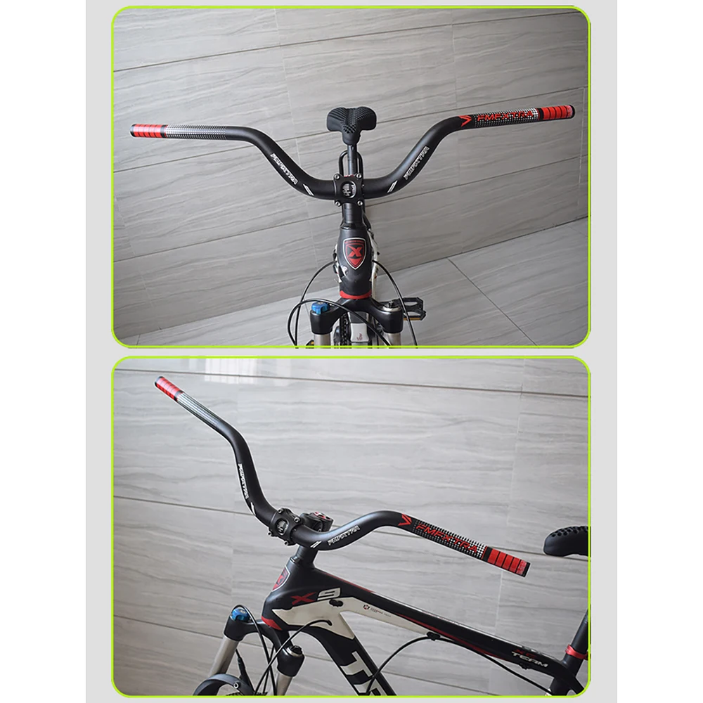 Mountain Bike Handlebar Aluminum Alloy Lift 90mm Swallow Handlebar 720/780mm Bicycle Leading Handlebar Bicycle Accessories