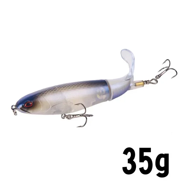 1 Stück 10 cm/14 cm Topwater Angelköder Whopper Popper Künstlicher Köder Harter Plopper Weicher rotierender Schwanz Angelgerät Angelköder