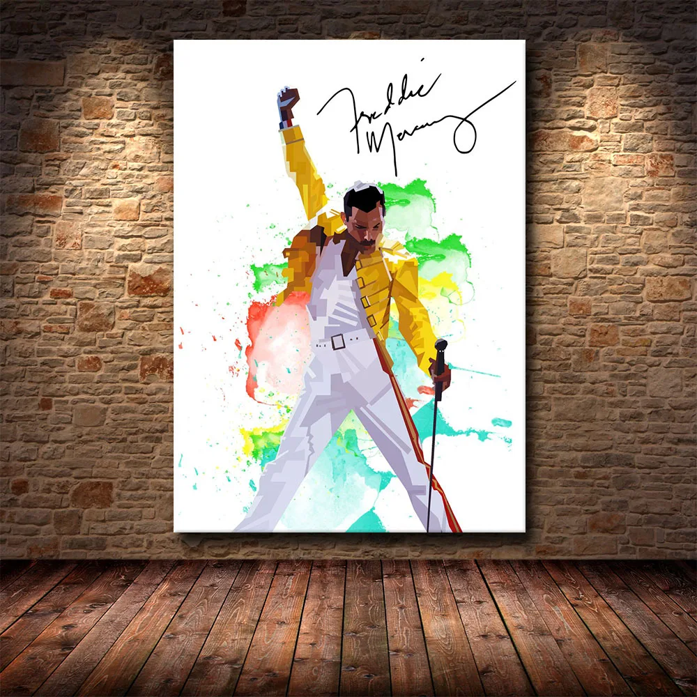 Freddy Mercury Queen Bohemian Rhapsody Posters Pictures Canvas Wall Art Decorative Home Decor Paintings Living Room Decoration