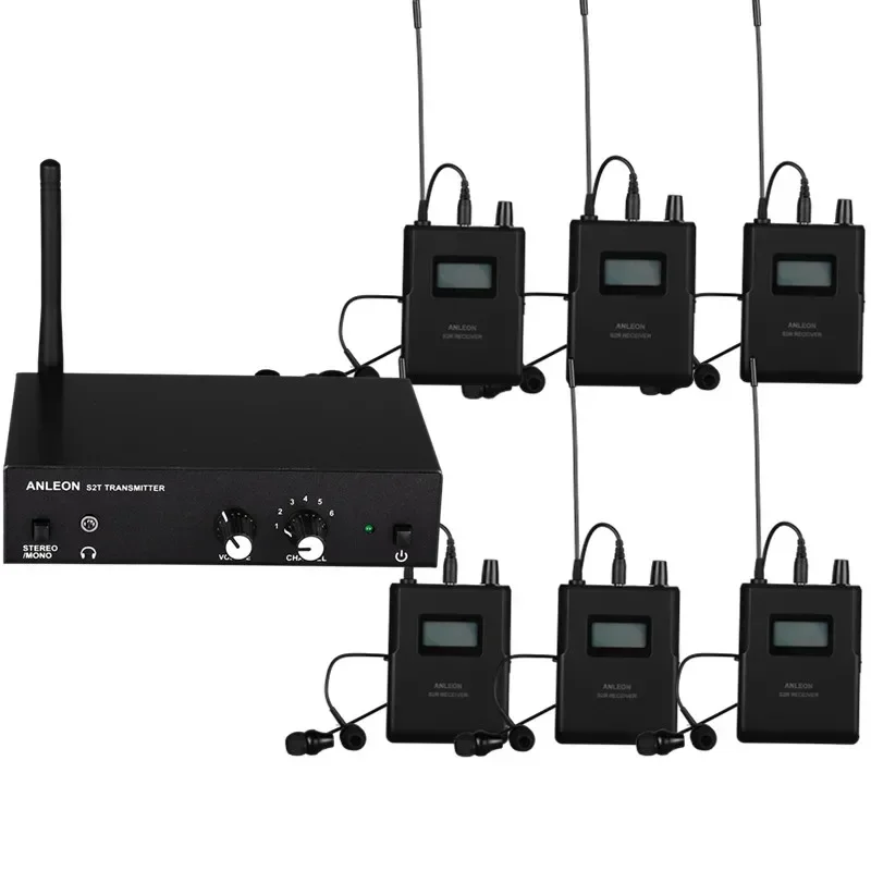 

For ANLEON S2 UHF Stereo Wireless Monitor System 670-680MHZ 100-240V Professional Digital Stage In-Ear Monitor System