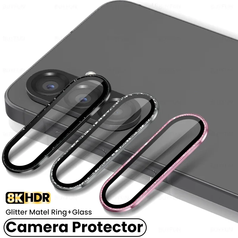 

Защитное кольцо для камеры с блестками Diamond Matel, чехол для Samsung Galaxy A56 A36 A26 5G A 56 36, аксессуары для задних линз из закаленного стекла