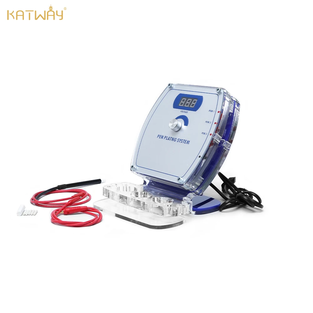 

KATWAY Portable Small Jewelry Gold Plating Machine Blue Digital Display Electroplating Pen Plating Machine HH-APS1520