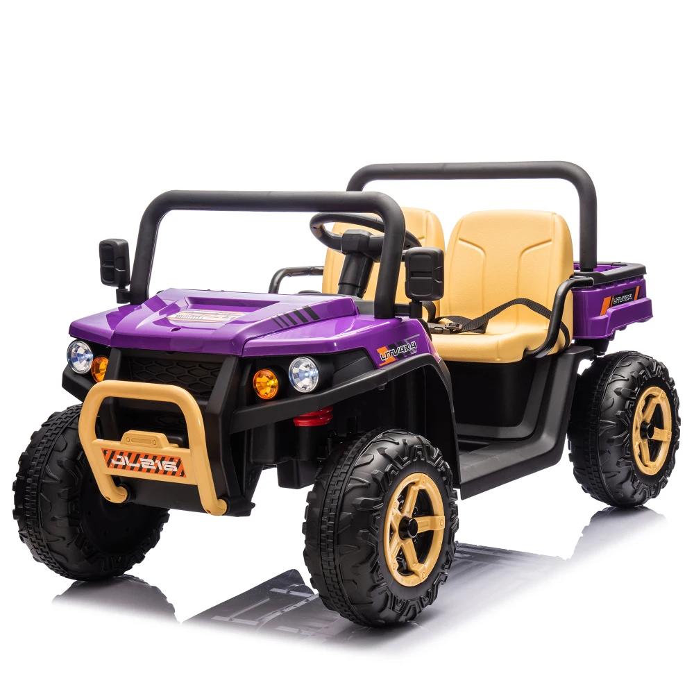 24V Kids Ride on UTV, Parent Remote Control, Two Seat, for Kids Ages 3-8. Kids Cars Electric in Ride on  Electric Car for Kids