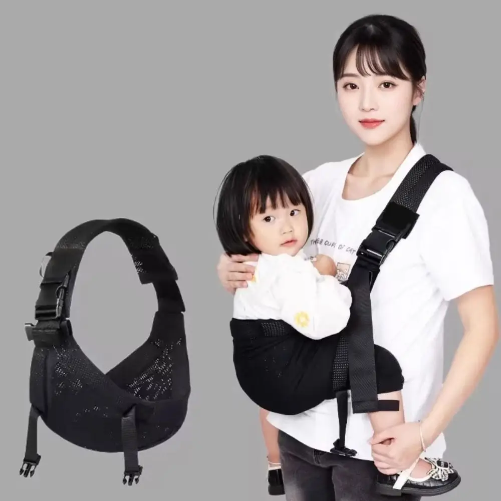 

Newborn Front Holding Baby Wrap Carrier Mesh Horizontal Holding Type Infant Backpacks Infant Kangaroo Bag Newborn Sling Wrap