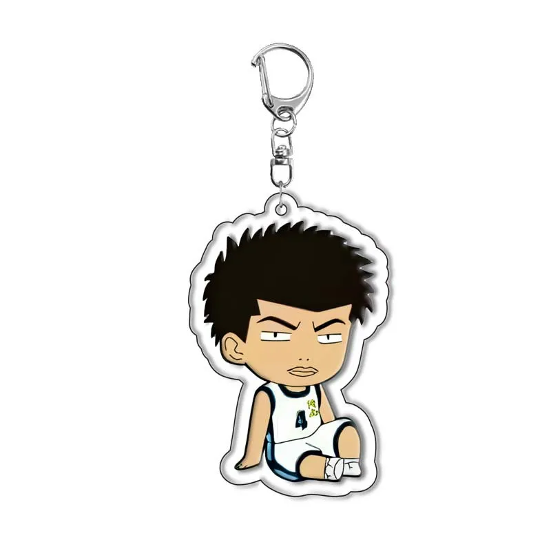 Anime Figure Sakuragi Hanamichi Mitsui Hisashi Rukawa Kaede Key Ring Acrylic Key Chain Hot Selling Model Plate Christmas Gifts