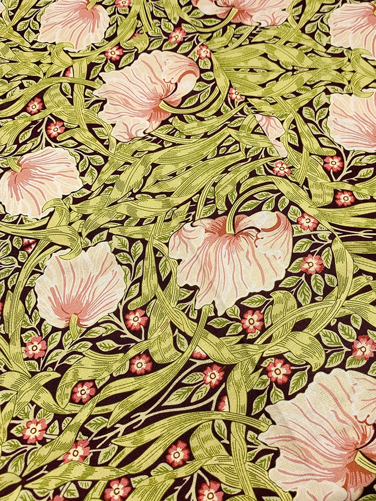 Morris Fabric Vintage Vine Flowers William Morris Pattern Cotton Cloth,Sewing Clothes DIY Handmade by Half Meter