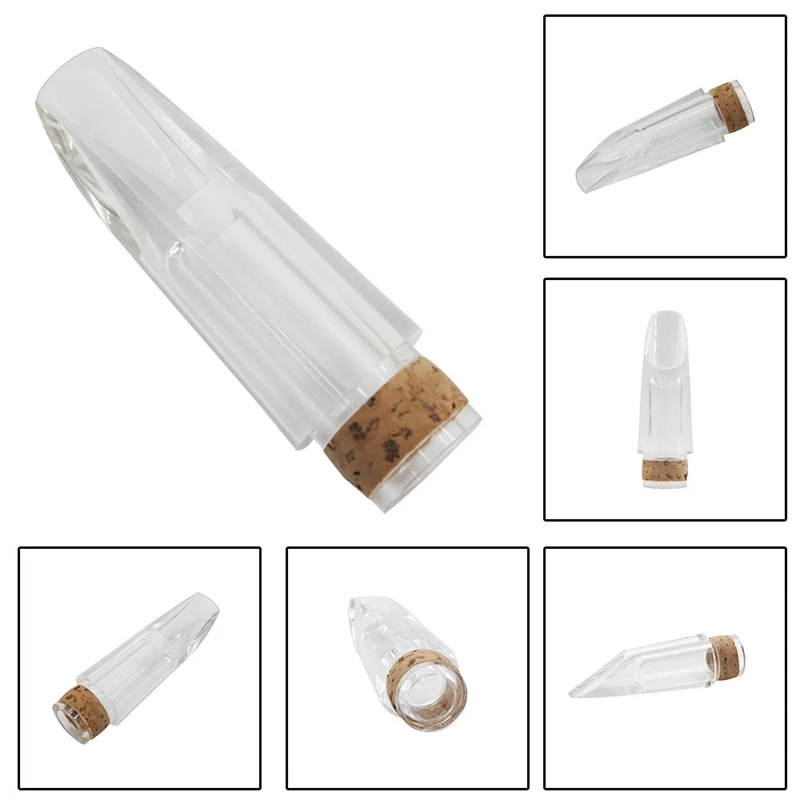 B Key Clarinet Mouthpiece ABS Transparent Mouthpiece Clear Tube Flute Head Clarinet Mouthpiece Wind Instrument Accessories