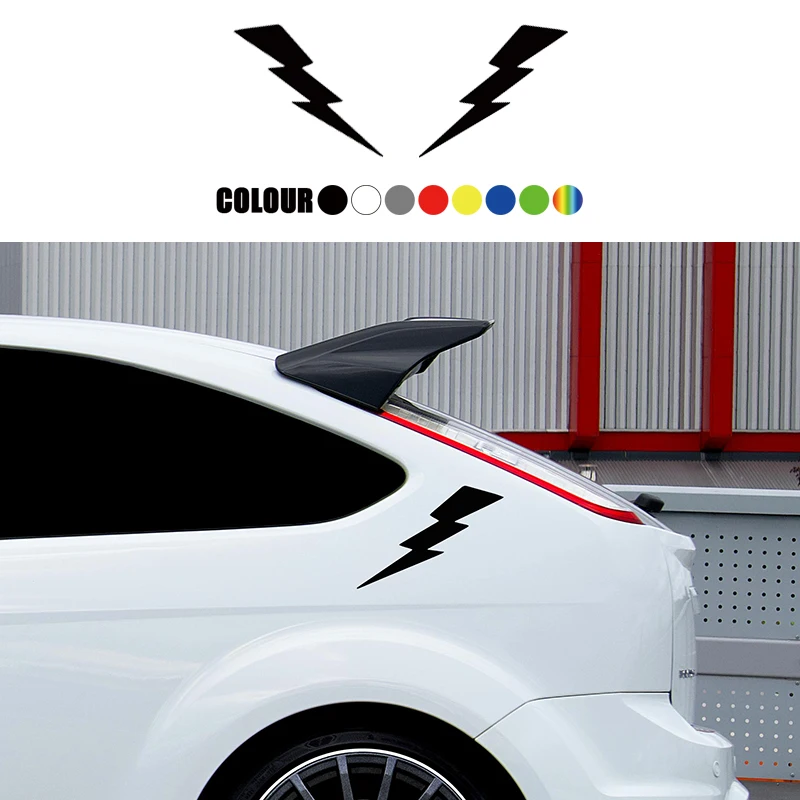 

1Pair Waterproof Lightning Stickers Car Body Decoration Decals High Quality PVC Stickers Auto Universal Accessories