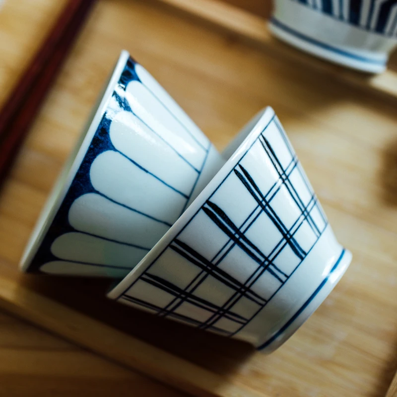 Tazón de Cerámica Estilo Japonés Ushio, Tazón Grande de Porcelana para Fideos, Tazón para Arroz, Juego de Utensilios de Comedor, Hecho a Mano en Japón