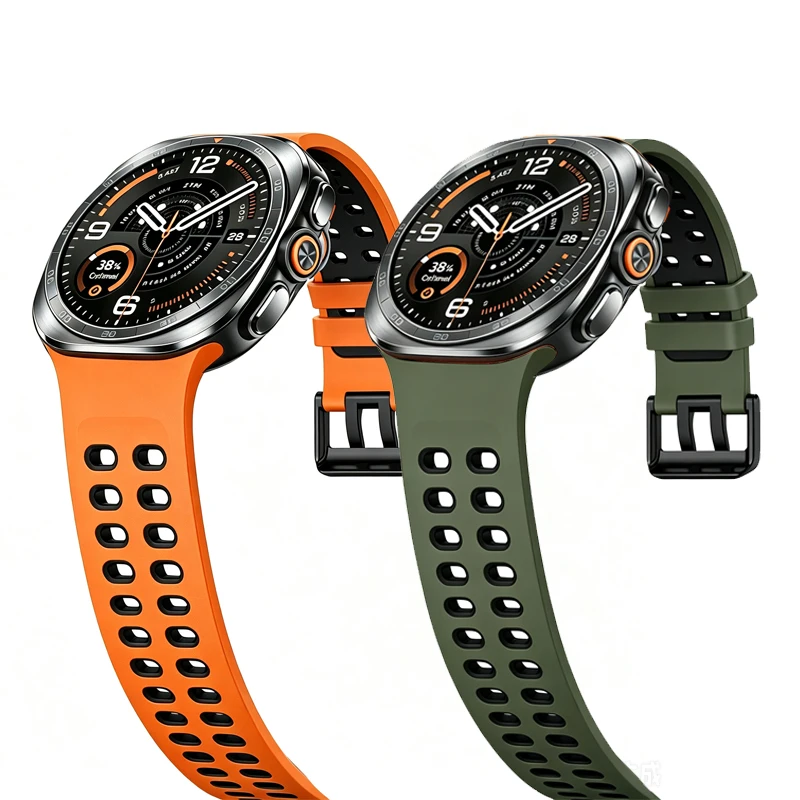 Breathable Silicone Band For Samsung Galaxy Watch Ultra 2 Strap Sport Replacement Bracelet Correa Galaxy Watch Ultra Accessories