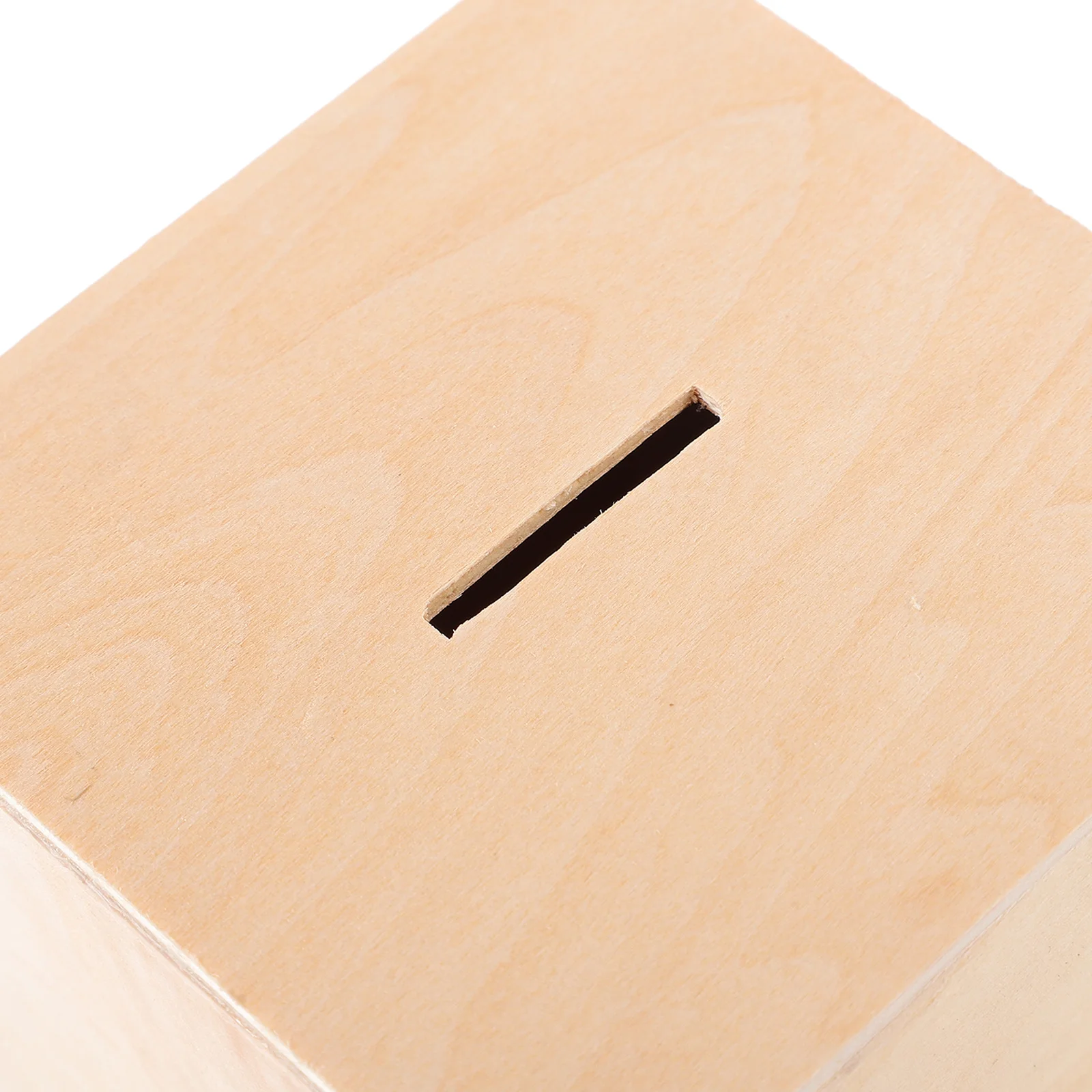 2 قطعة البنوك الخشبية غير المكتملة لتقوم بها بنفسك توفير المال جرة للأطفال اليدوية الحرفية النشاط ديكور عملة تخزين مكتب منزلي #1