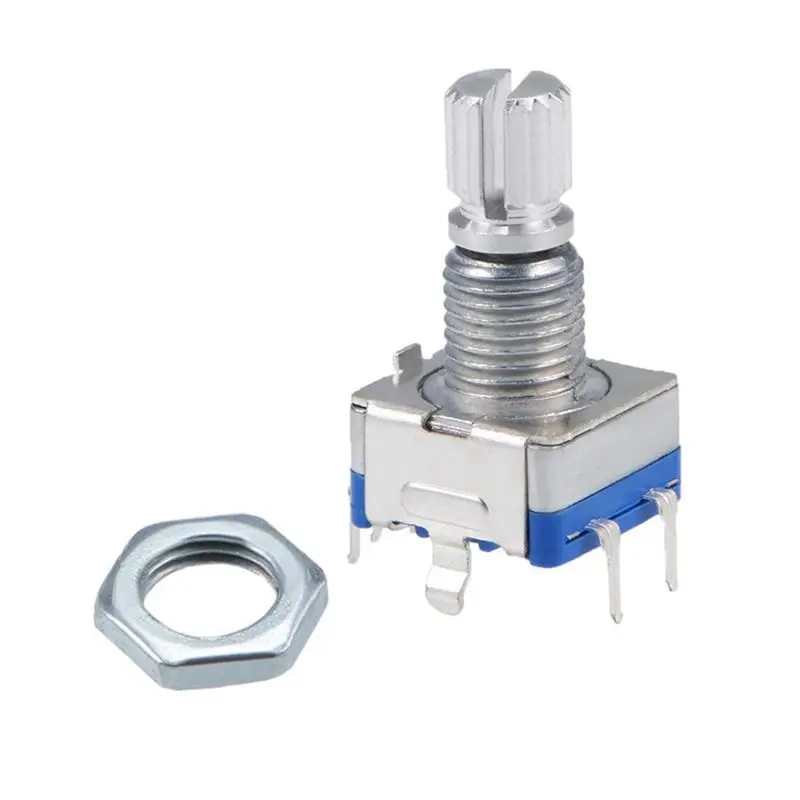 BHBD-360 Degree Rotary Encoder Code Switch Digital Potentiometer EC11 5 Pins 15Mm Shaft 30Pcs