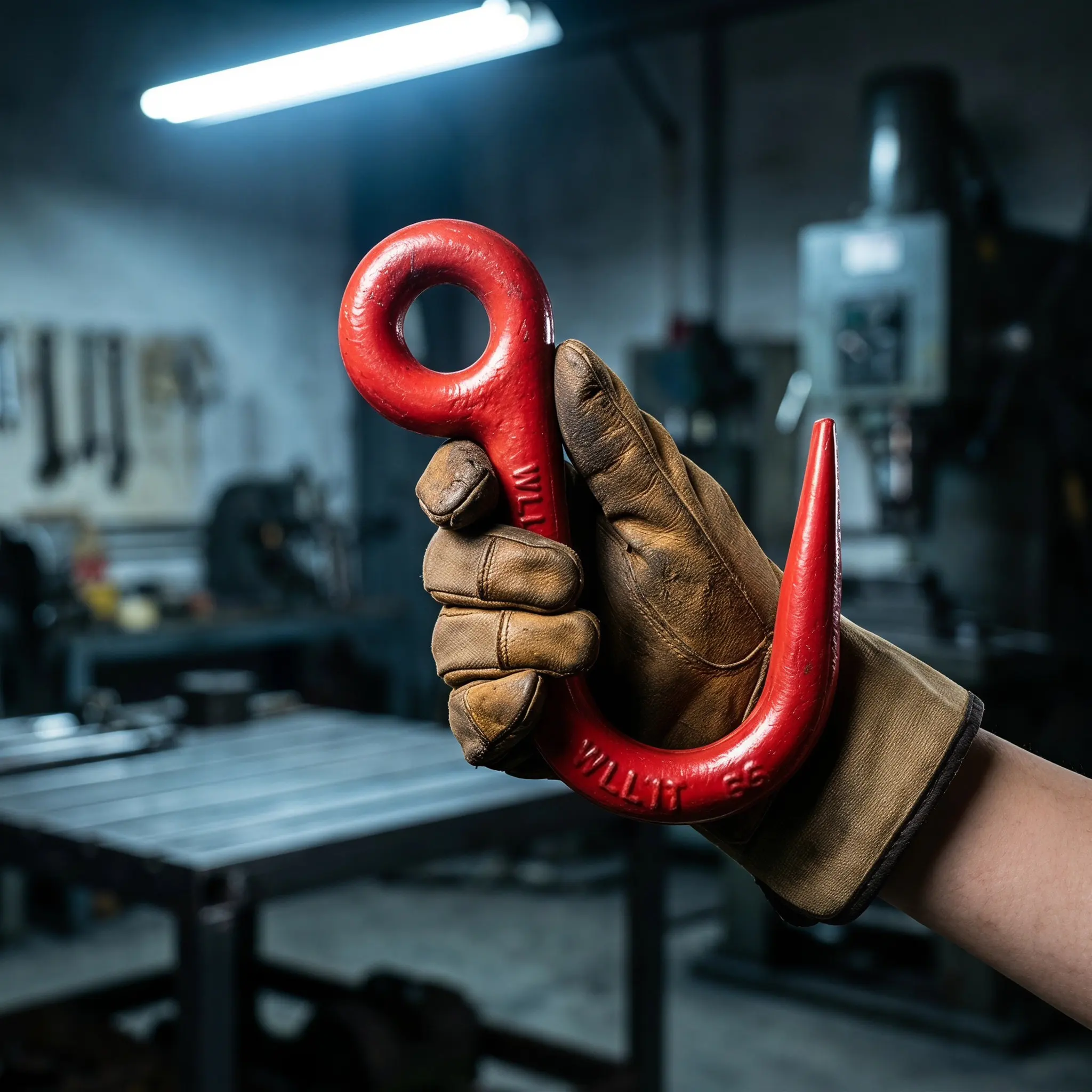 Heavy Duty Swivel Lifting Hook Alloy Steel 1 Ton Closed Eye Forged Hook for Warehouse Crane Rigging Equipment Moving Cargo