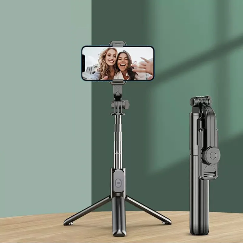 Xiaomi Teléfono Móvil Selfie Stick Trípode Detachable Bluetooth Remoto 360 °   Soporte universal de luz de relleno de poste extensible de rotación