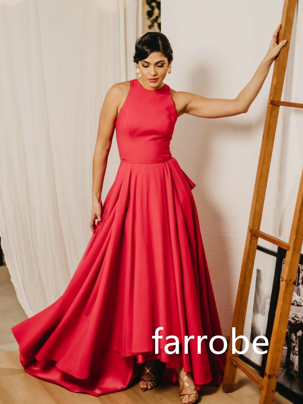 Dostosowane seksowne sukienki midi z dżerseju w kształcie litery A z dekoltem w kształcie litery "o" Suknie balowe Klasyczny wykwintny nowoczesny styl Pastrol unisex w stylu chińskim