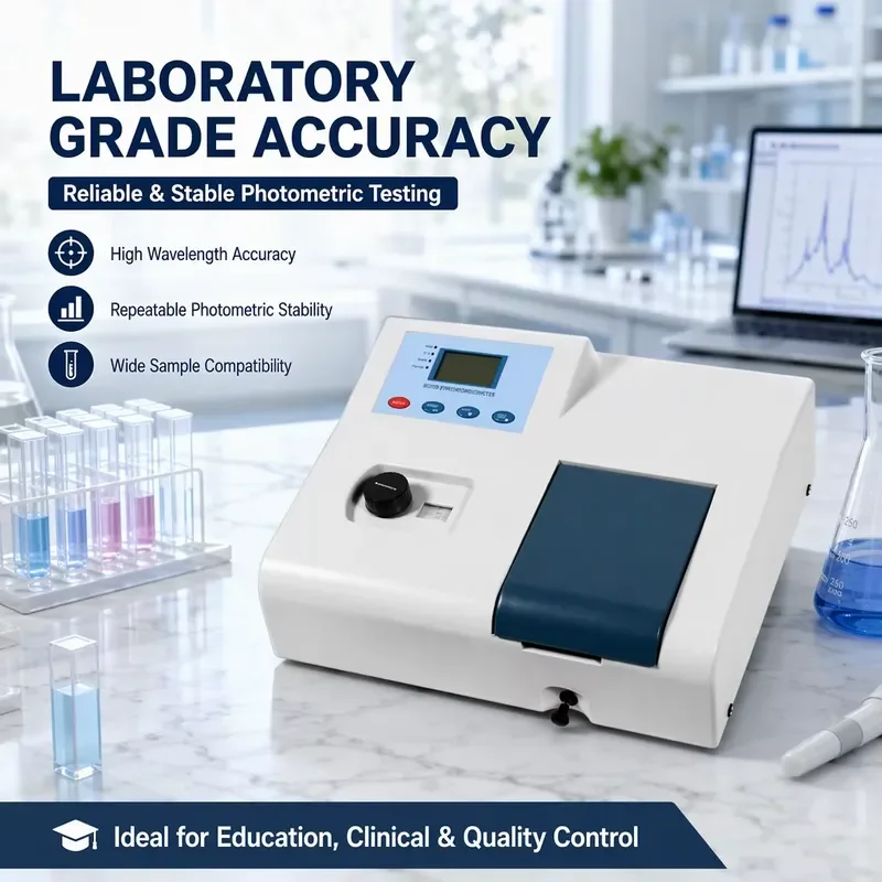 i BAXIT 120 Lines/mm Grating Ultraviolet-Visible Spectrophotometer 722 350-1020nm Portable 5nm Spectral Bandwidth 1nm