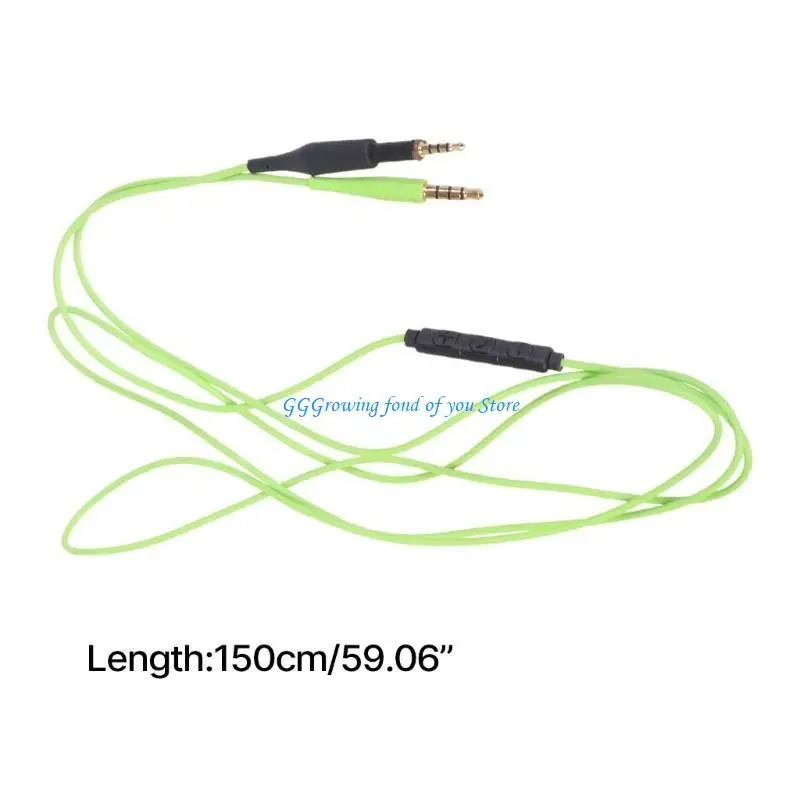 H9EB AUX Cord with Microphones Sound Controlled for K450 K451 K452 K480 Headsets