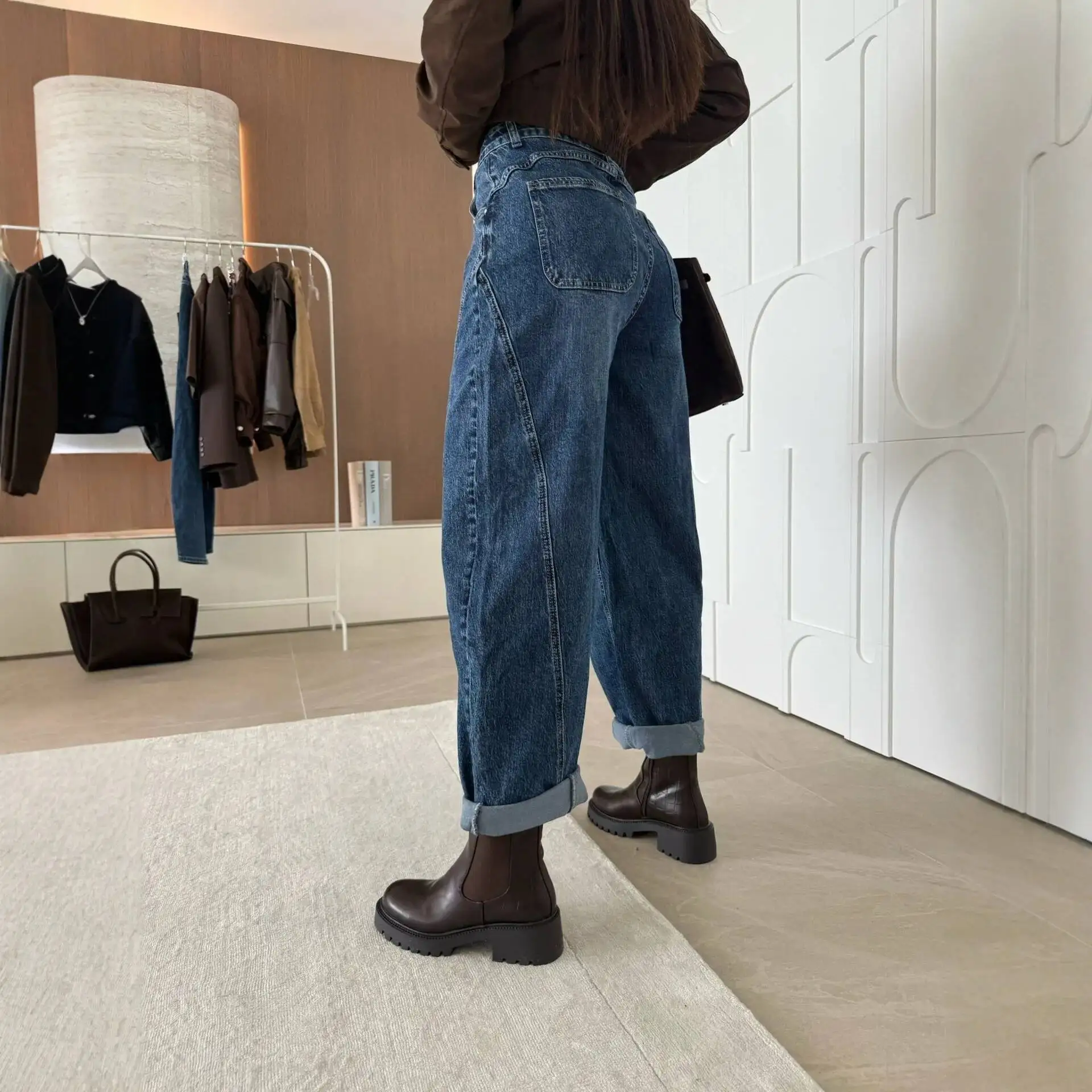 

Street 2025 Autumn Trendy Casual Loose Women's Jeans 89239