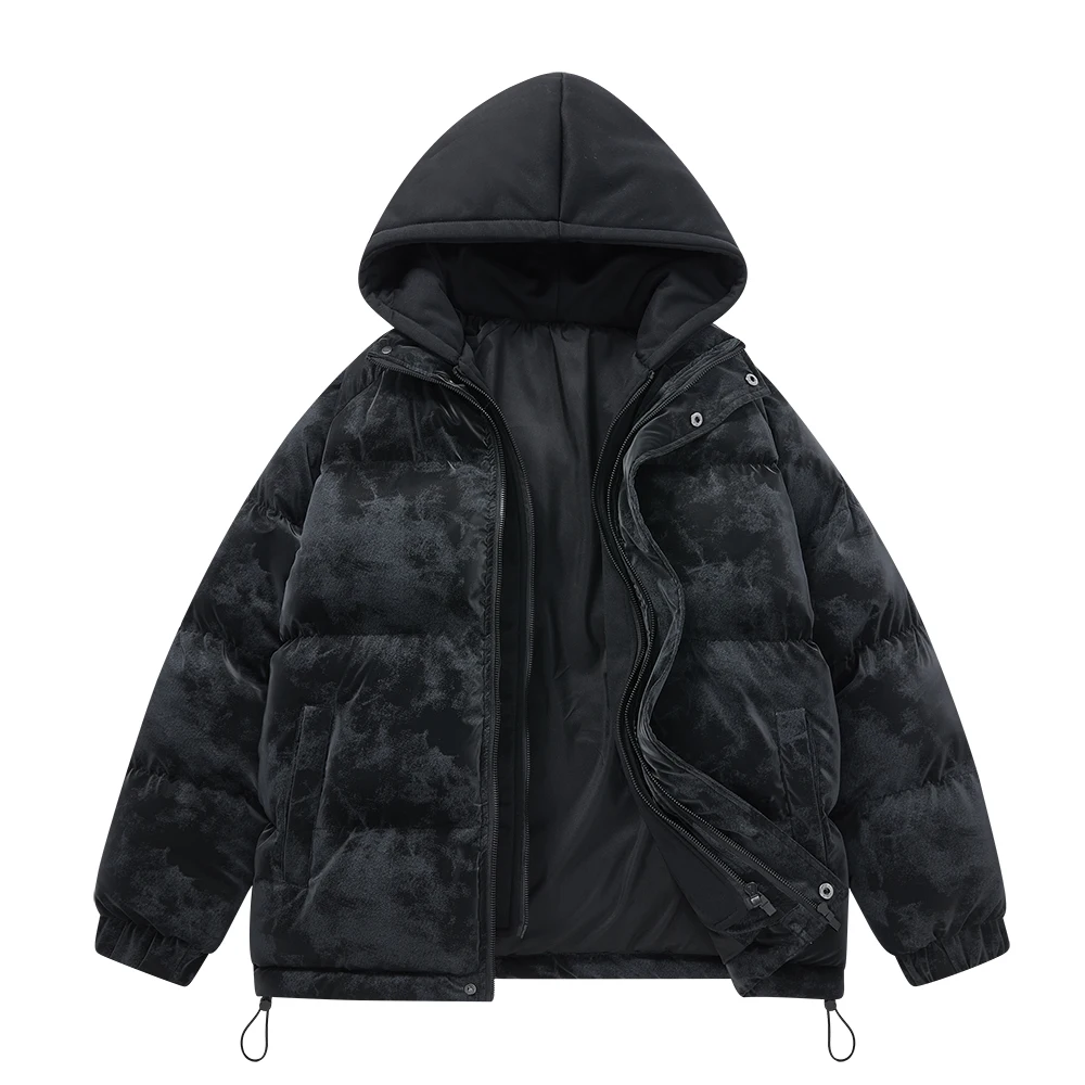 2025 جديد الشتاء سميكة الدافئة مقنعين سترة الرجال موضة عادية فضفاض هوديي معطف في الهواء الطلق يندبروف جاكيتات فضفاضة الرجال الملابس