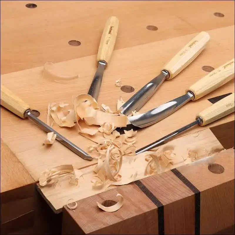 12Pcs Wood Carving Chisel Set, - Woodworking Hand Tools 评论和价格