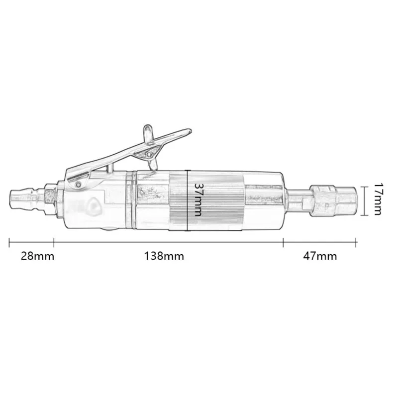3mm & 6mm Air Micro Mill - Pneumatic Engraving Machine - High Power Air Mill and Polishing Machine
