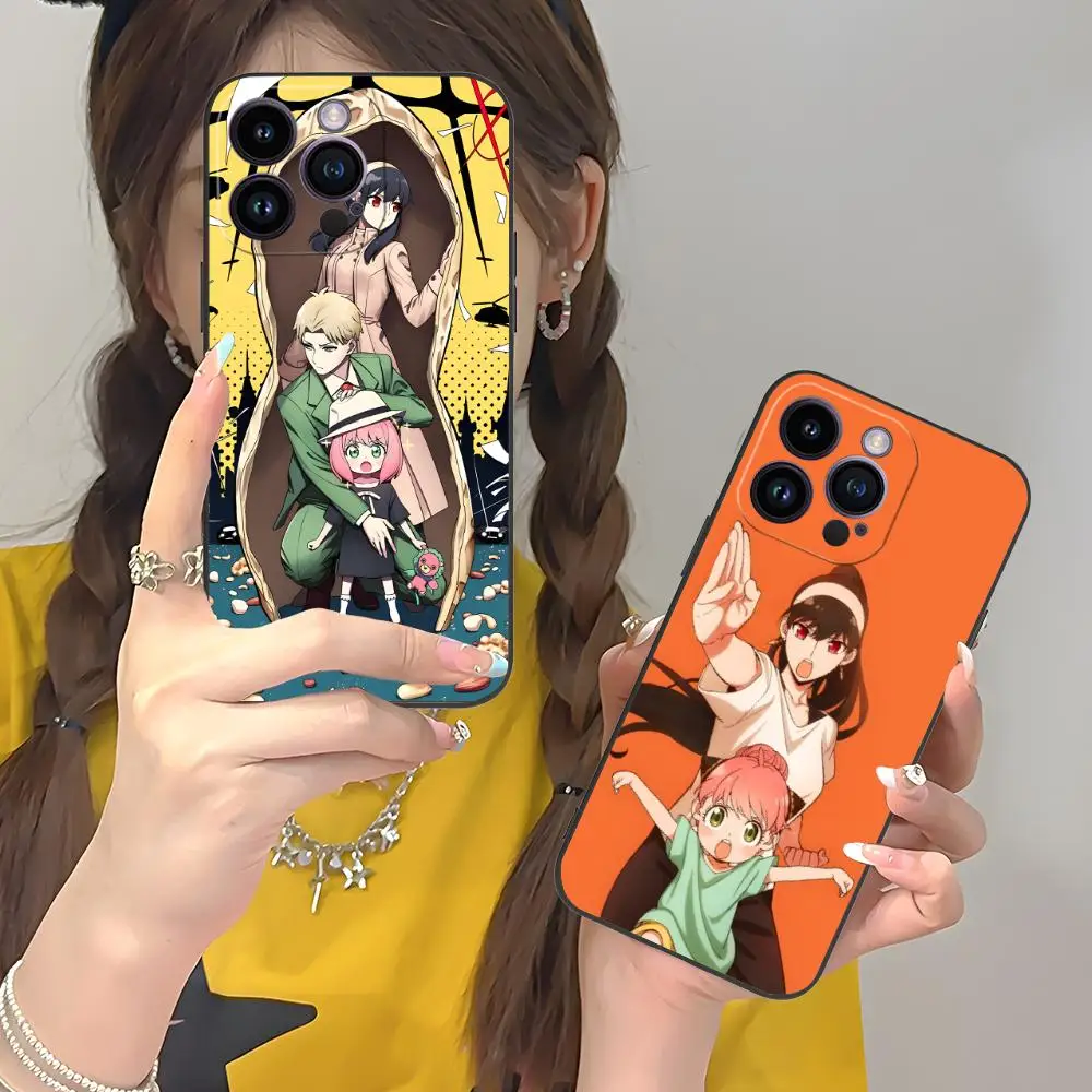 

Anime Spy Family Phone Case for iPhone 17 16 15 14 13 12 11 X XR XS 8 7 Air Pro Max Plus Mini Soft TPU Shockproof Cover