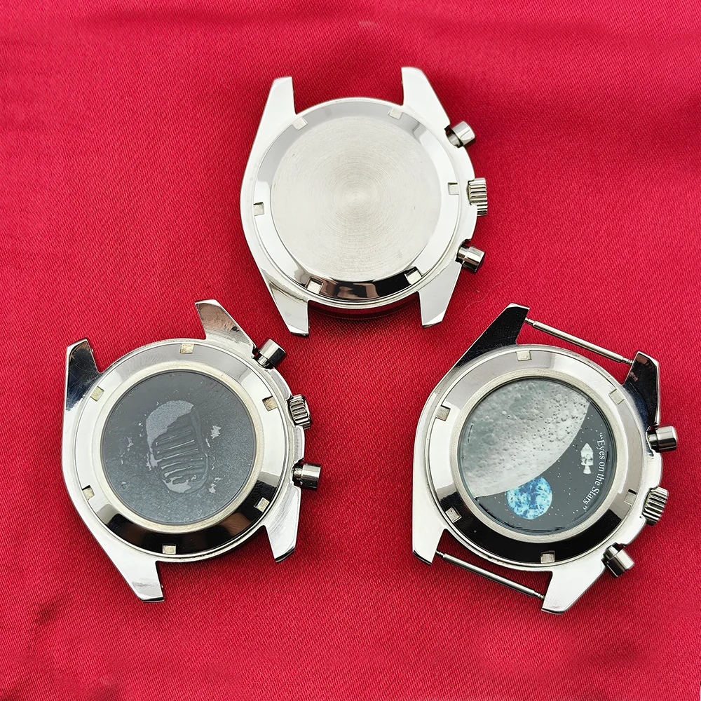 vk63 cases 39.7MM VK63 Watch Case Moon Watch Metal Case VK63 Chronograph Case Fits For Speed Master VK63 Case VK64 Case Modified view 5