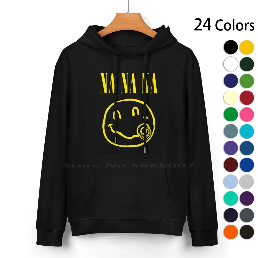 Na Na Na Pure Cotton Hoodie Sweater 24 Colors Funny Parenting Parents Black Mom Dad Kids Toddlers Children Baby Fashion Punk