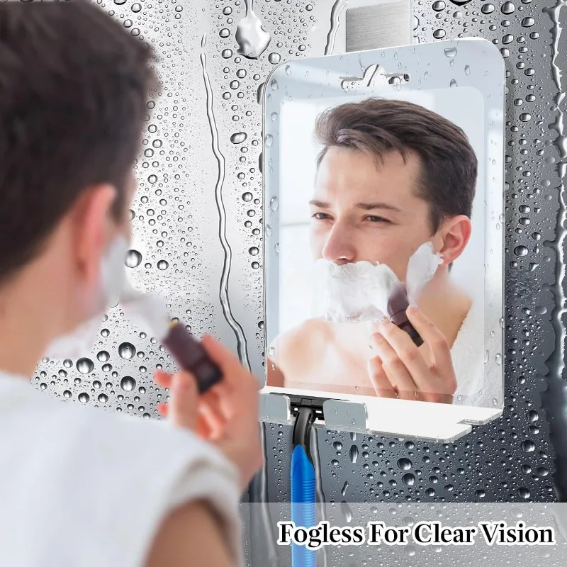 

D2 30x20CM Big Size Acrylic Anti Fog Mirror Bathroom Tools Shower Shaving Washroom Accessories Fogless Fog Free Travel Mirror