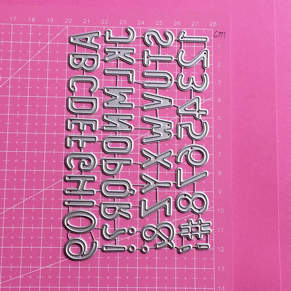 Uppercase Alphabet Symbols Numbers Scrapbooking Cutting Dies Yiwu stock clearance DIY Paper gift Card Making metal craft Album