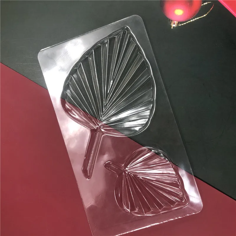 Transparent Palm Leaf Chocolate Mould DIY Cake Decorating Fondant Mould Cake Stencil Baking Mold