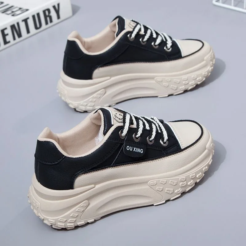 New Retro Women Shoes Spring Platform Shoes Casual Sneakers Versatile Fashion Designer Shoes High Quality Women Sneakers