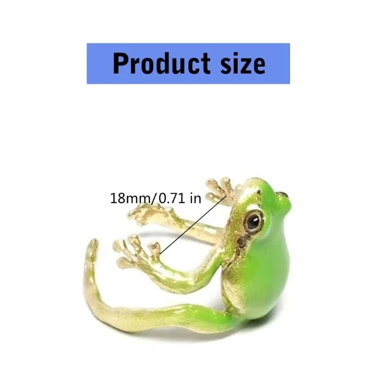 

Cool Tree Frogs Ring for Couples Statement Jewelry Adjustable Size Ring Ornament