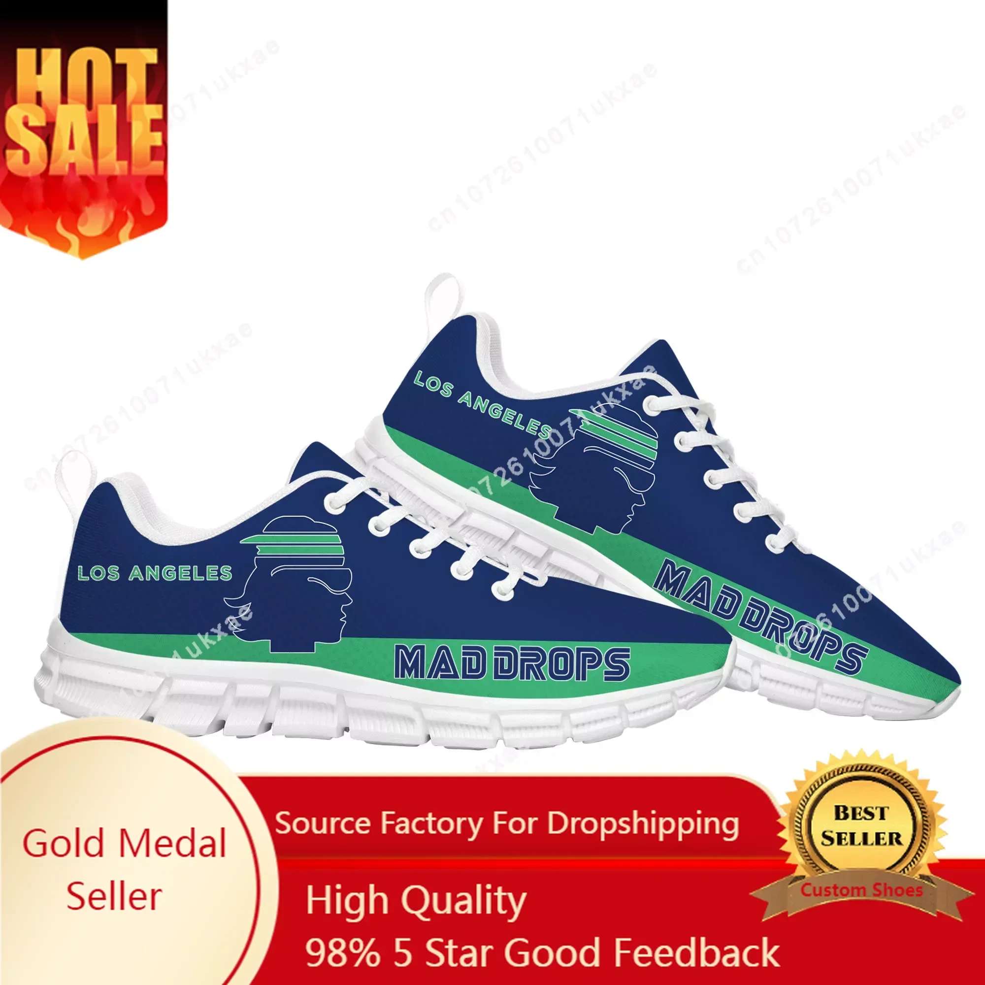 LOS ANGELES MAD DROPS pickleball Sports Shoes Mens Womens Teenager Kids Children Sneakers High Quality Parent Child DIY Couple